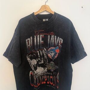 New Era Black Blue Jays Champions Tee
